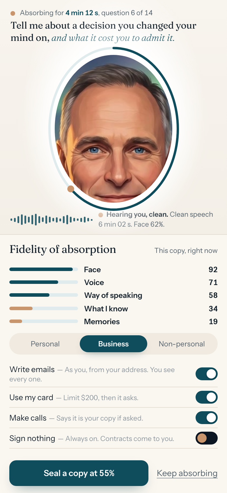 Absorption, phone